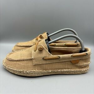 Sperry Top Sider Boat Shoes Women’s Size 10 M Tan Lace Up